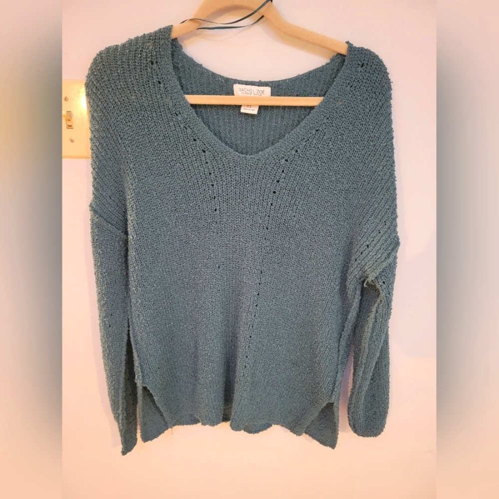 Rachel Zoe turquoise sweater
